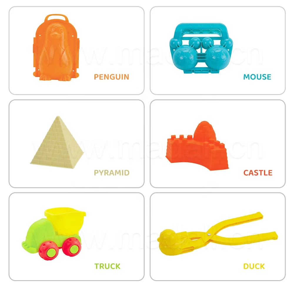 Snow Shovel Fight Mould Beach toy Sands Making Ball Tool Toy Throw Snow Globes Mold Snowball Clip Winter Outdoor Kids Toy Set