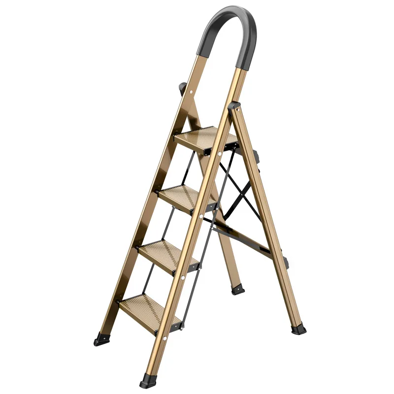 Household Aluminum Alloy Herringbone Ladder Multifunctional Folding Ladder Telescopic Stairs
