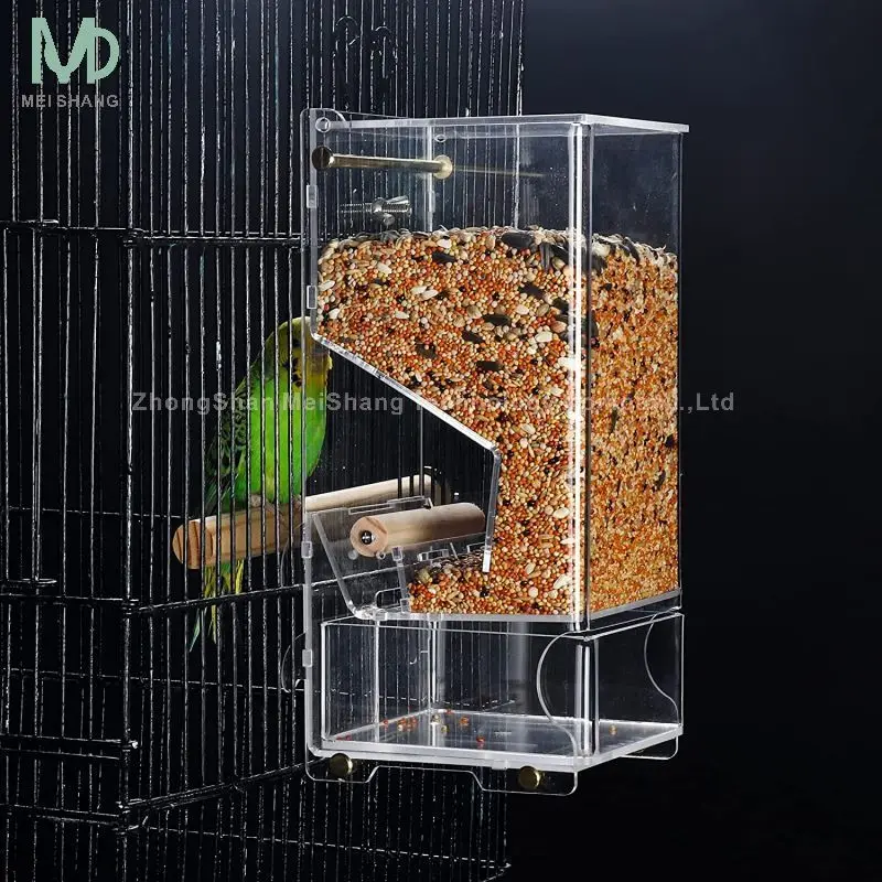Seed Tray Acrylic Window Bird Feeder