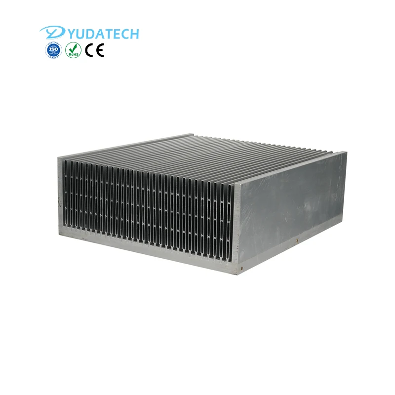 Customize Inverter cooling heatsink CNC aluminium profiles bonded fin Insert fin heat sink
