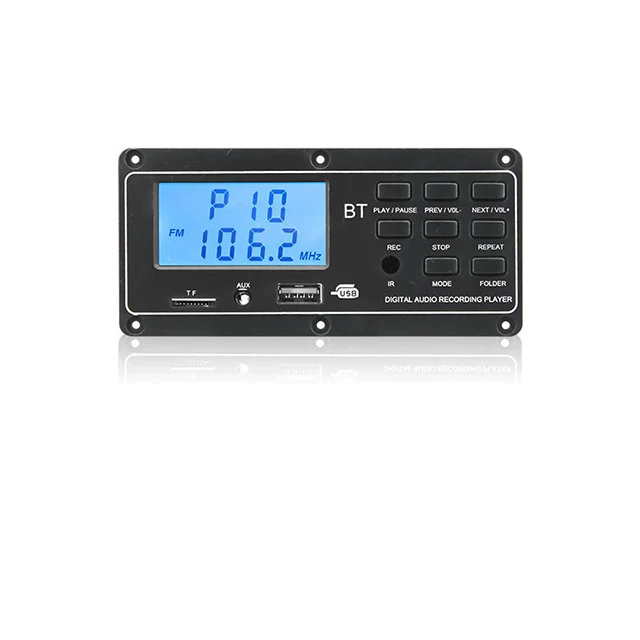 Car Audio USB TF FM Radio MP3 Bluetooth Player 5V 12V Wireless Bluetooth 5.0 MP3 WMA Decoder Board