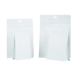 matte black bag ziplock valve kraft paper coffee tea bags