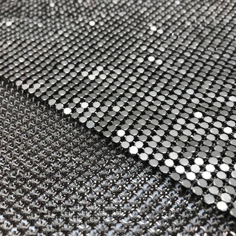  FC029 45*145 см цветная алюминиевая ткань Chainmail с металлическими блестками для одежды подвесной