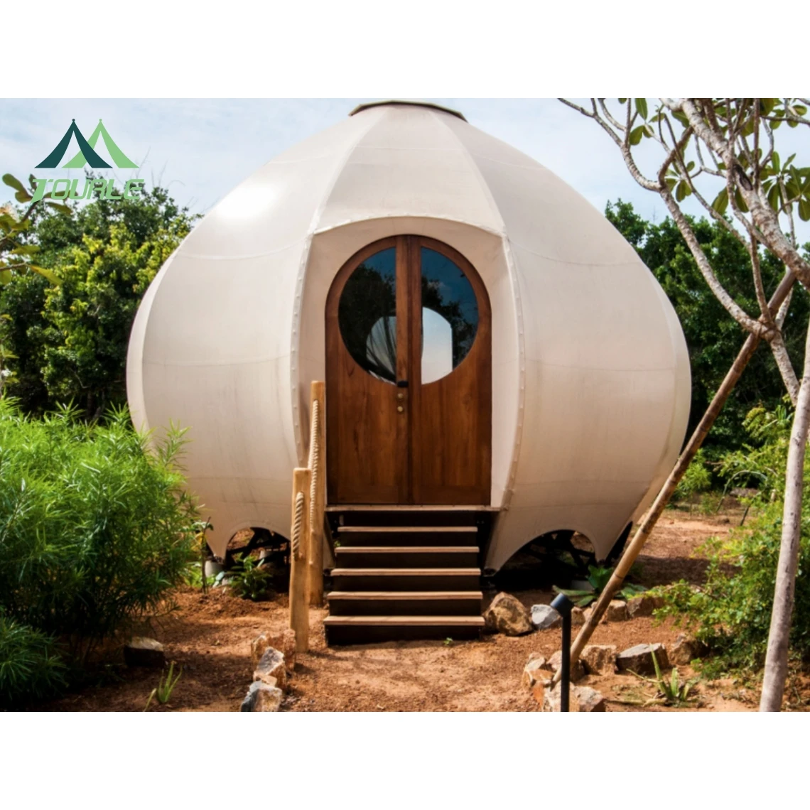 Уникальная нишевая каюта Airbnb уличная палатка для кемпинга домик в форме тыквы с изоляцией