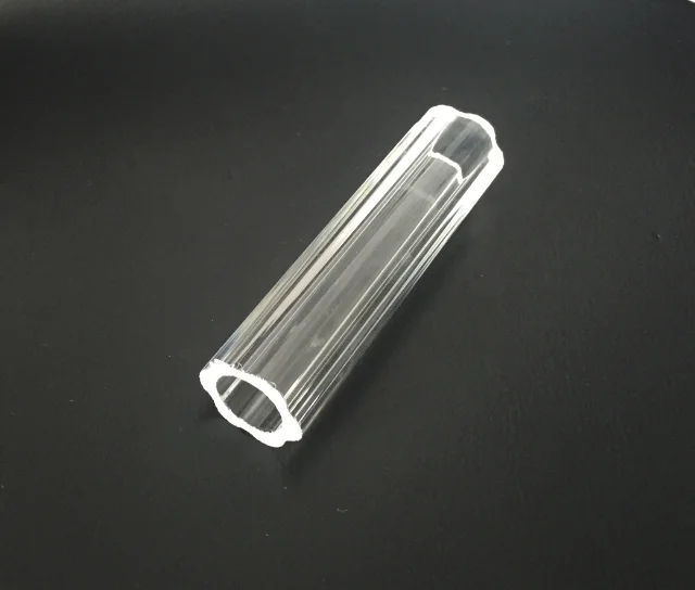 clear profiled hexagon glass tubing