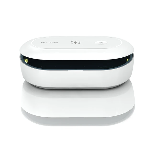 
2020 Trending Portable Phone Wireless Charger UV Sterilizer Phone Box 