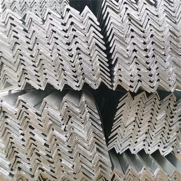 Угловая сталь ASTM a36 a53 Q235 Q345, углеродистая, равномерная угловая сталь, оцинкованный железный L-образный угловой стержень из мягкой стали
