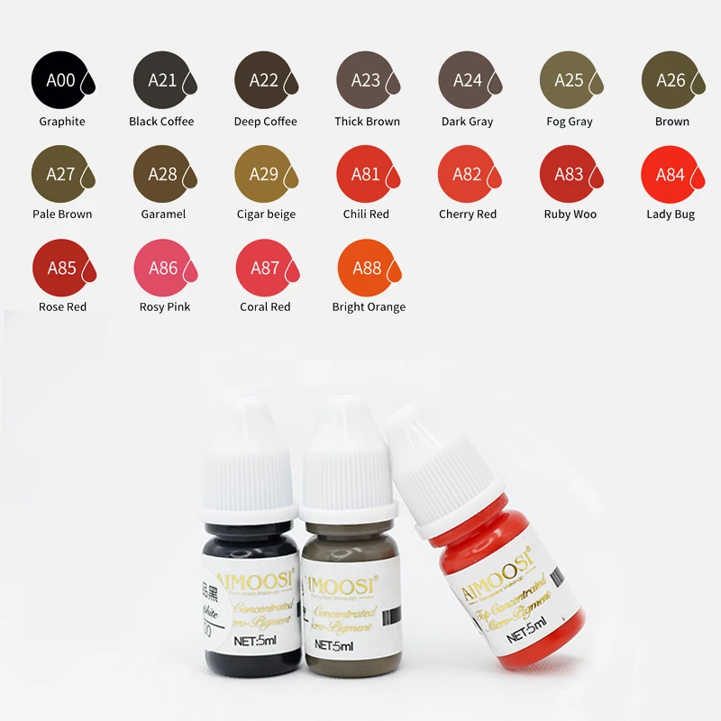 Top Ink Organic Best Pigment Eyebrow Microblading Pigments PMU Tattoo Ink