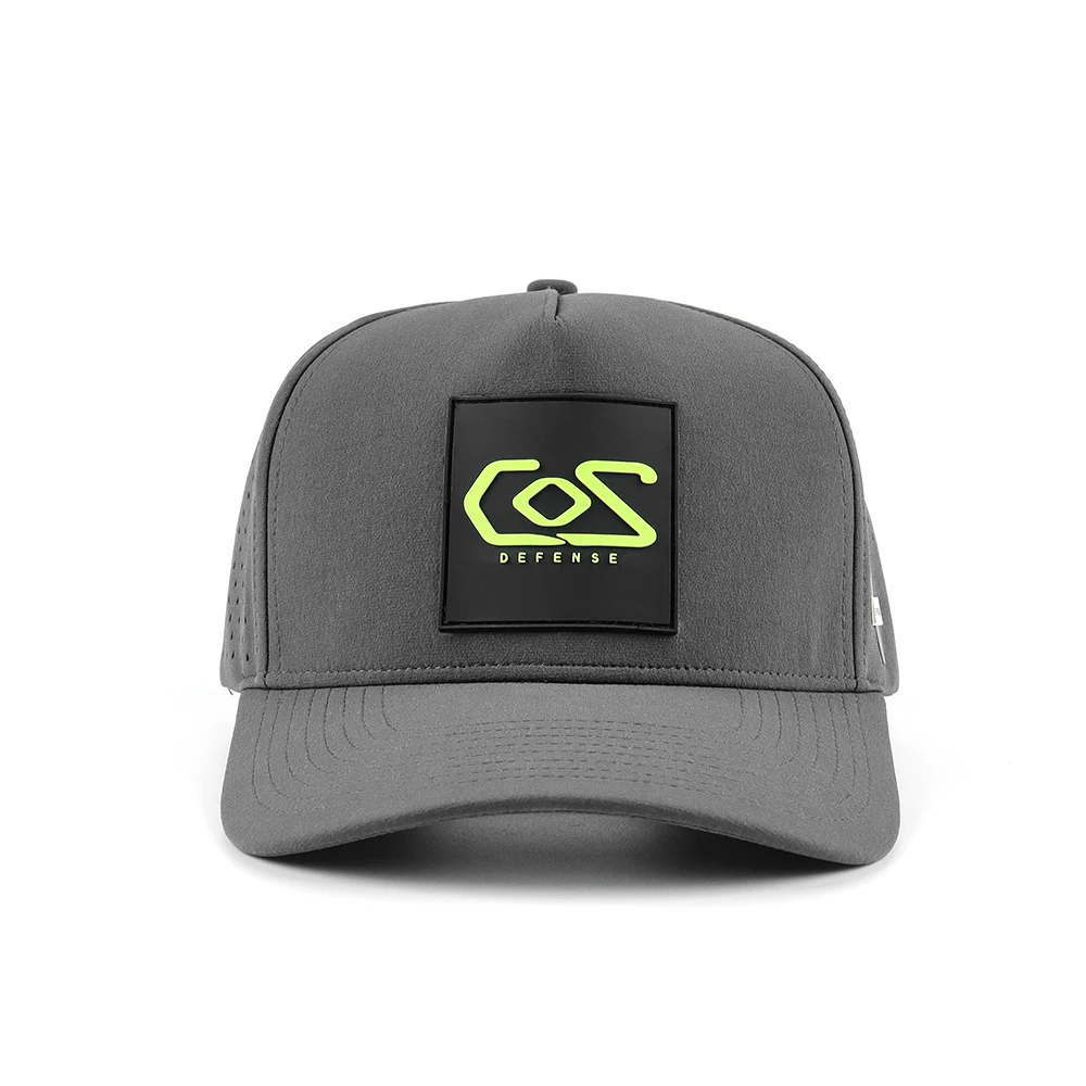 Custom Waterproof Golf Hat With Rubber Logo Perforation Cut Hole Gorras Design Universal Size Cap for Athlete Modern Design Hat