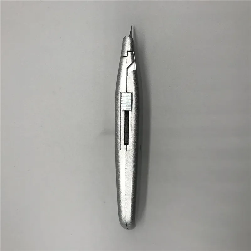 Professional zinc alloy utility retractable safe carton box cutter heavy duty utility carpet knife