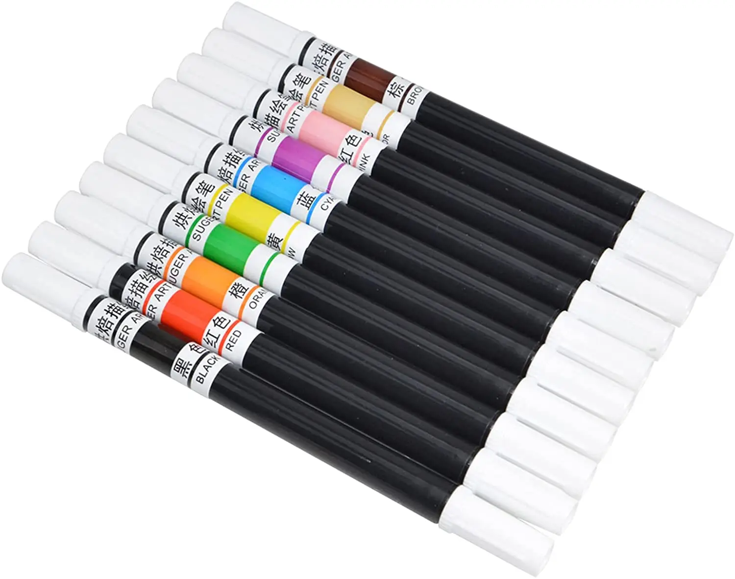 Food Coloring Markers Double Sided Food Coloring Pens with Fine & Thick Tip Edible Gourmet Writer Food Grade Decorator Pens