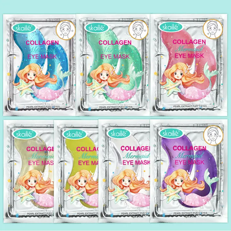 Glitter Collagen Eye Patches Under The Eyes Reduce Dark Circles Hydrogel Under Eye Mask For Dark Circles