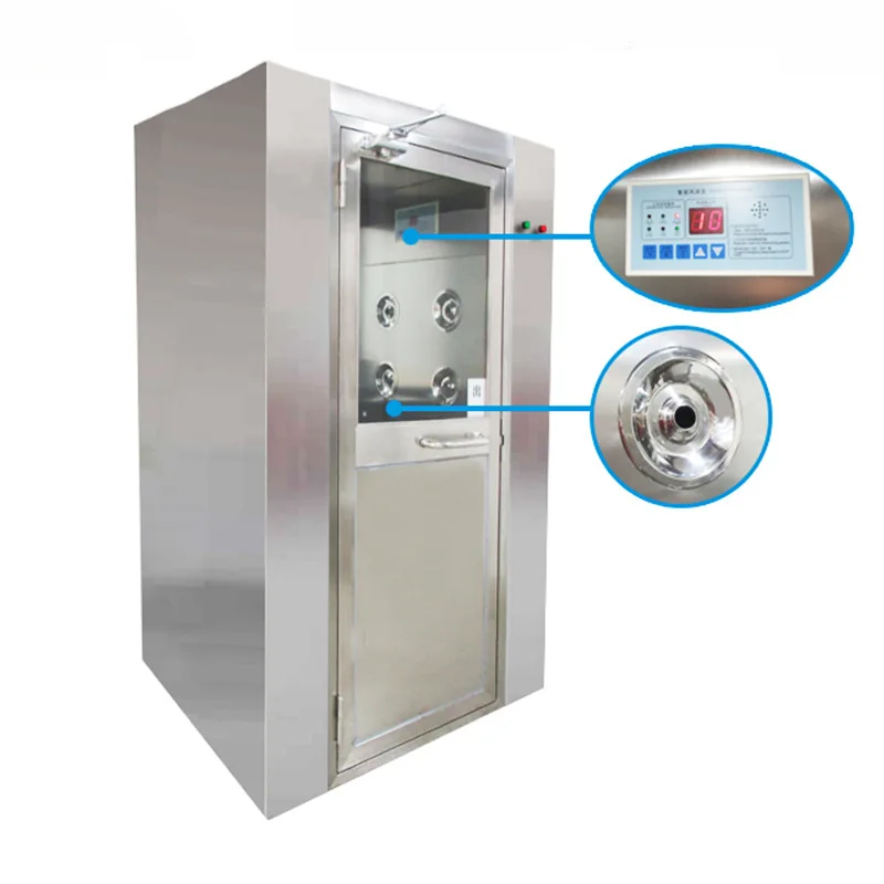Modular Clean Room Air Shower with Air Interlocked System GMP Cleanroom Stainless Steel Air Shower