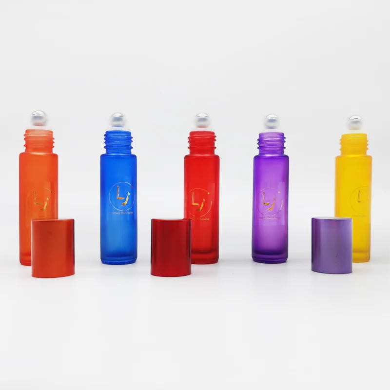 Wholesale  custom latest design 10ml transparent  deodorant perfume glass roll on bottle