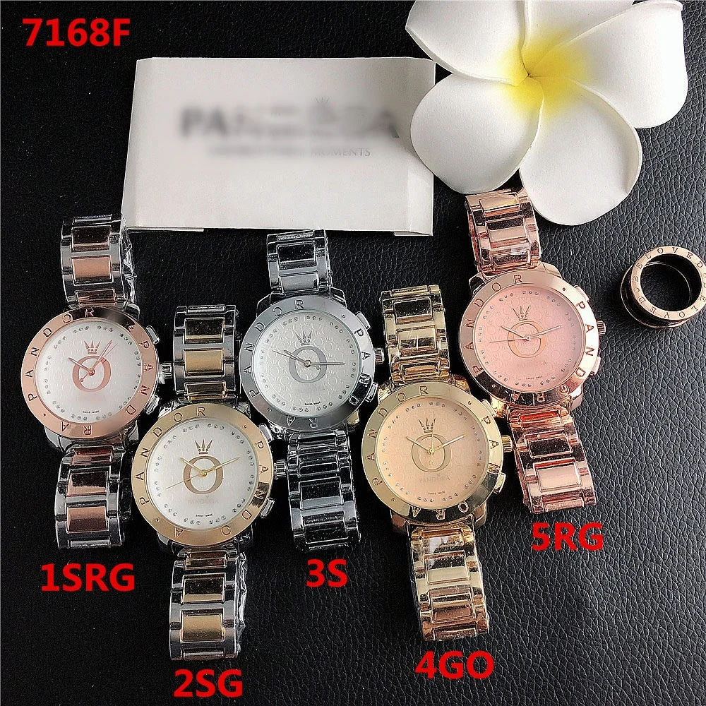 Fashion Large Dial Reloj Mujer Branded Luxury Pandor Female Ladies Quartz Watch for Women montre femme