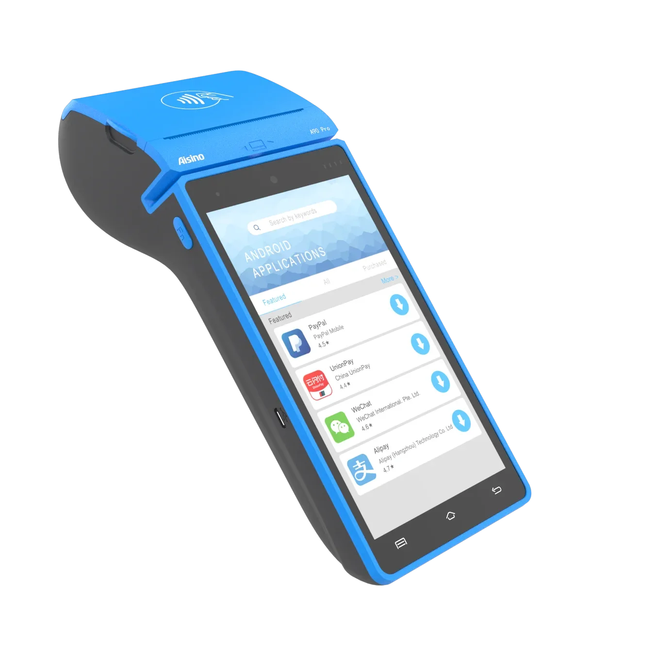 Handheld Hardware Android Printer POS Cashless Payment Terminal