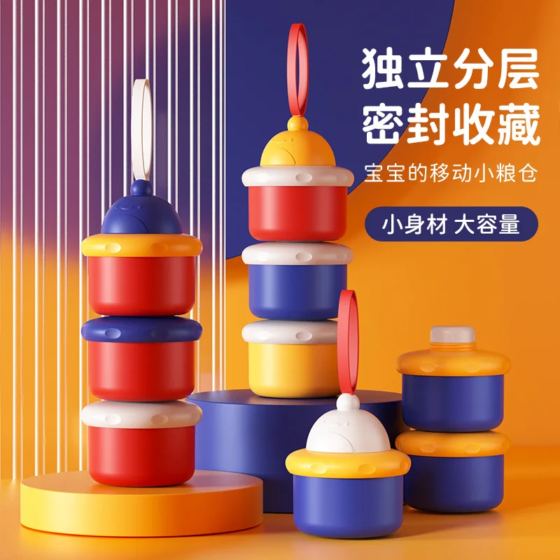 Baby Supplies Box Outdoor Portable baby children  Food Storage Box Milk Powder Container