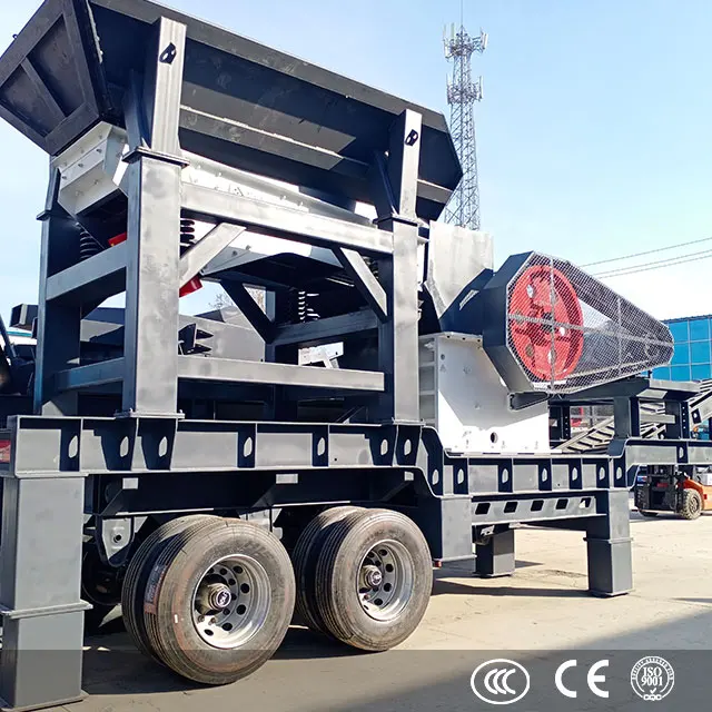 High quality 180t/h granite iron ore mobile jaw crushing plant for sale Peru