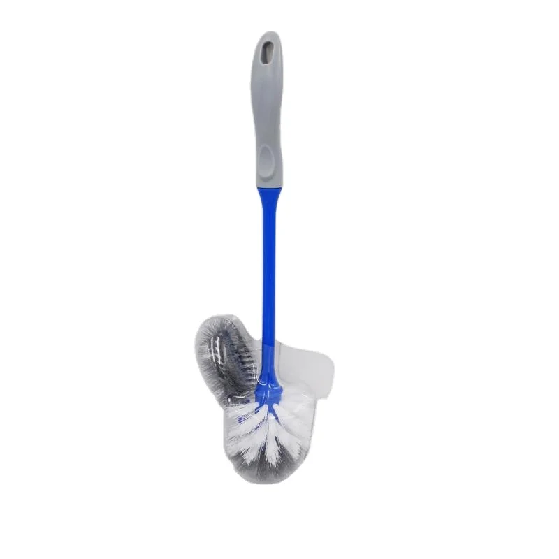 Double hockey toilet brush cleaning round toilet brush