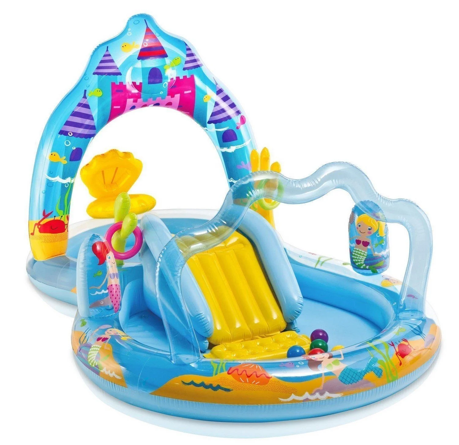 elephant inflatable kids splash pool with slide sprinkler water play paddling swimming pool for children