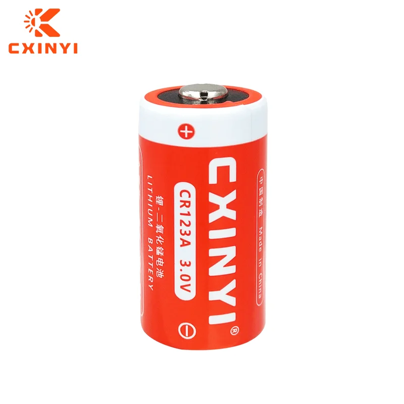 CXINYI CR123A CR17345 3V primary lithium battery for camera, smoke alarm, water meter, GPS locator, timer, intelligent toilet