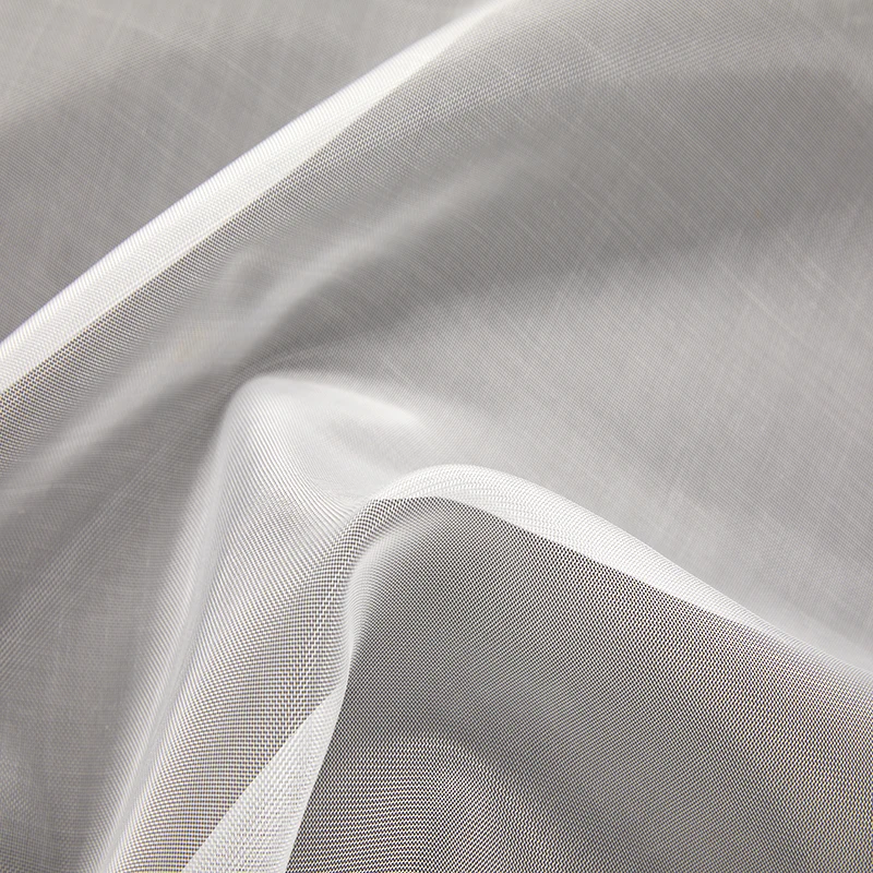 White Hard Mesh Nylon Polyester Mesh Wedding Fabric