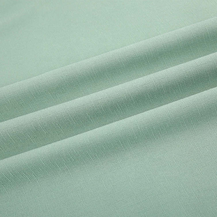 high quality 4 way spandex tr slub ladies dress polyester fabric price per yard