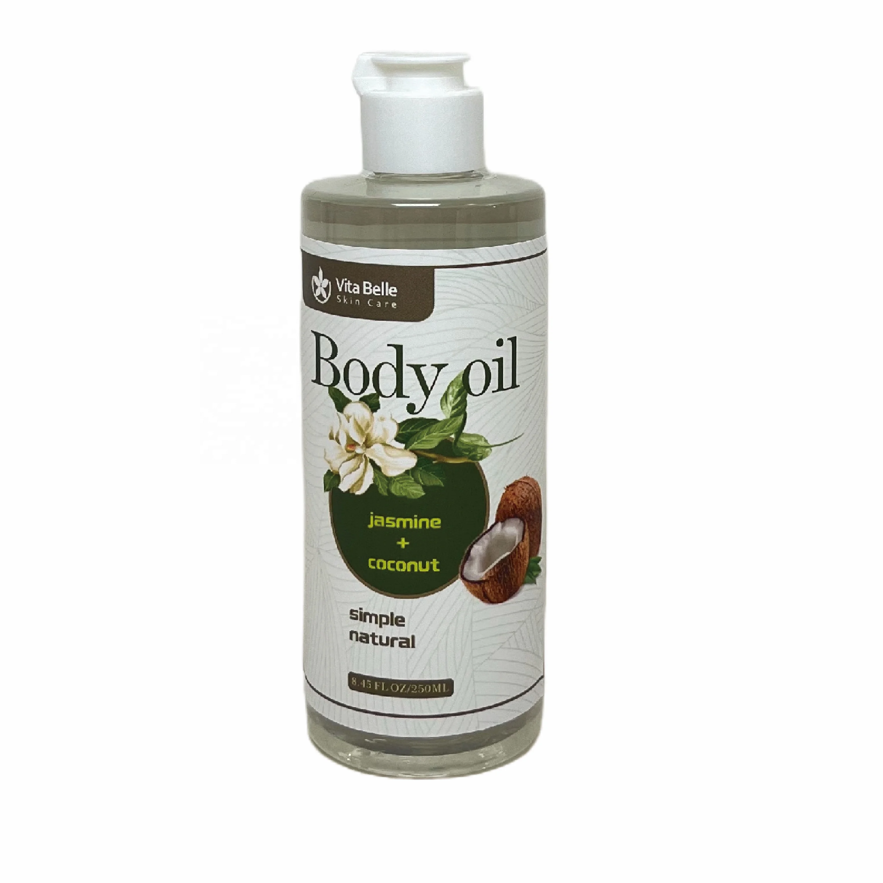 Anti Cellulite Coconut And Jasmine Massage Oil for Massage Therapy Skin Tightening Cellulite Cream for Women
