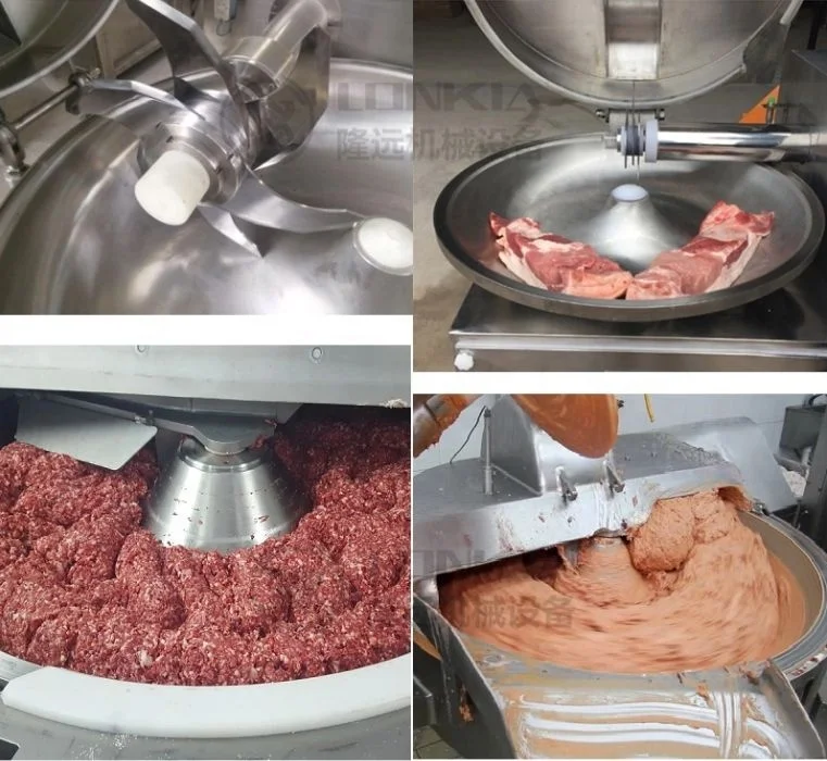 CE Meat Bowl Chopper Sausage Making Machine Chopper  Hamburger Meat Bowl Cutter