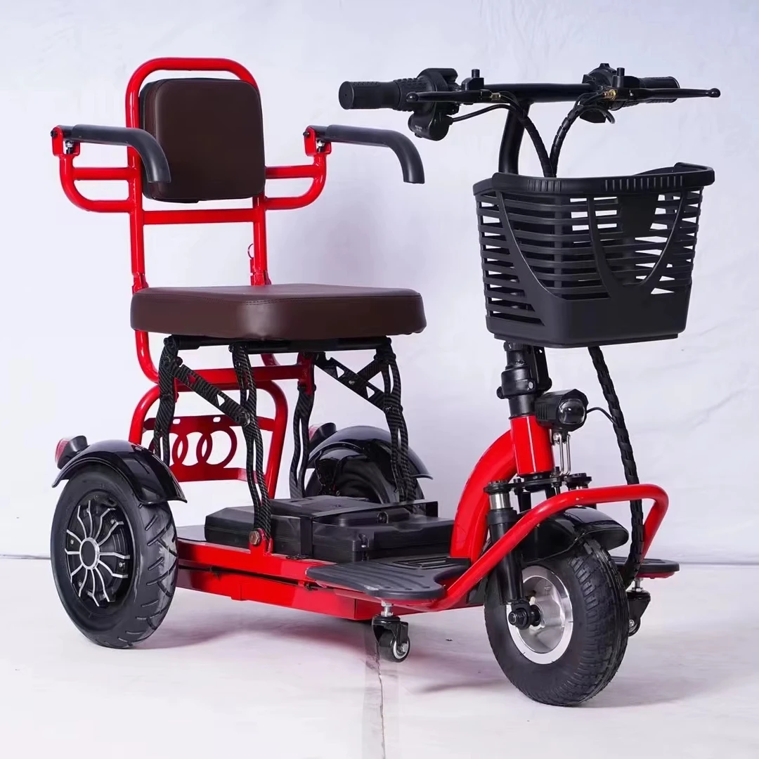 Best selling products 2024 Folding 3 Wheel Mobility Scooters For Disabled Handicap Lightweight Elderly Electric Mobility Scoote