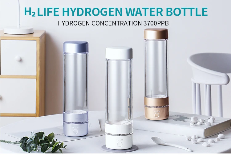 High concentration hydrogen water production water maker electrolysis hydrogen water bottle for health body