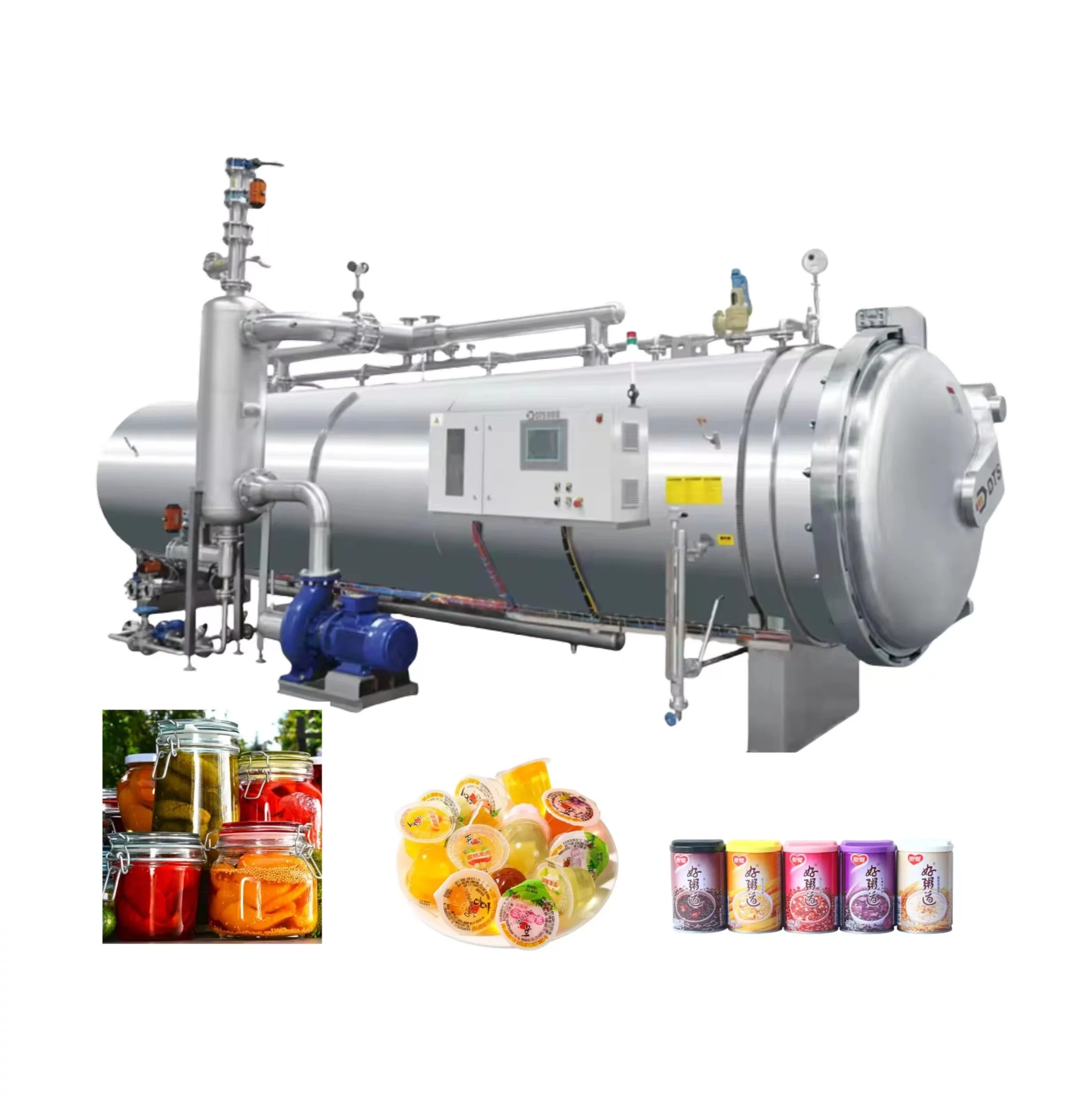 INCHOI Customized Water Spraying Retort For Pouch/Canned Sterilization Equipment