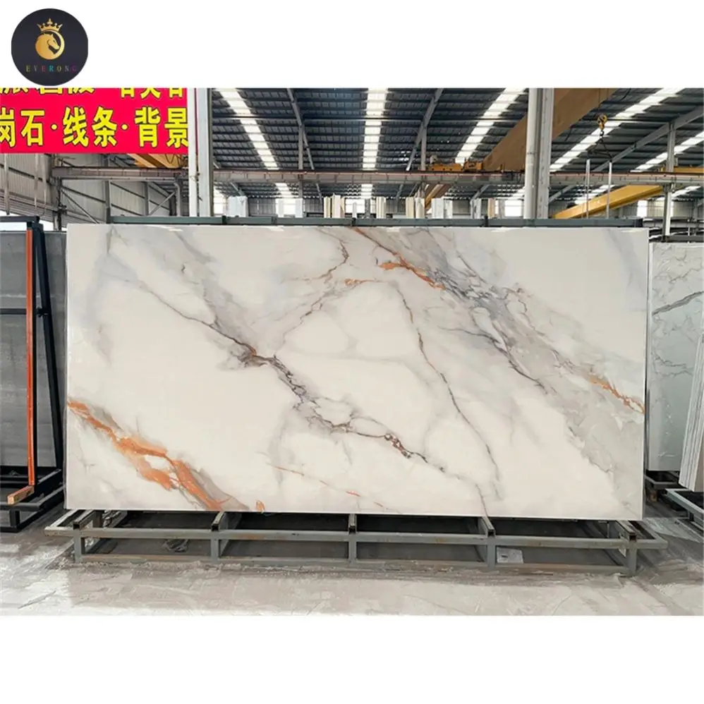 Premium smooth backsplash of luxury sintered porcelain panels for rock wall covering panels