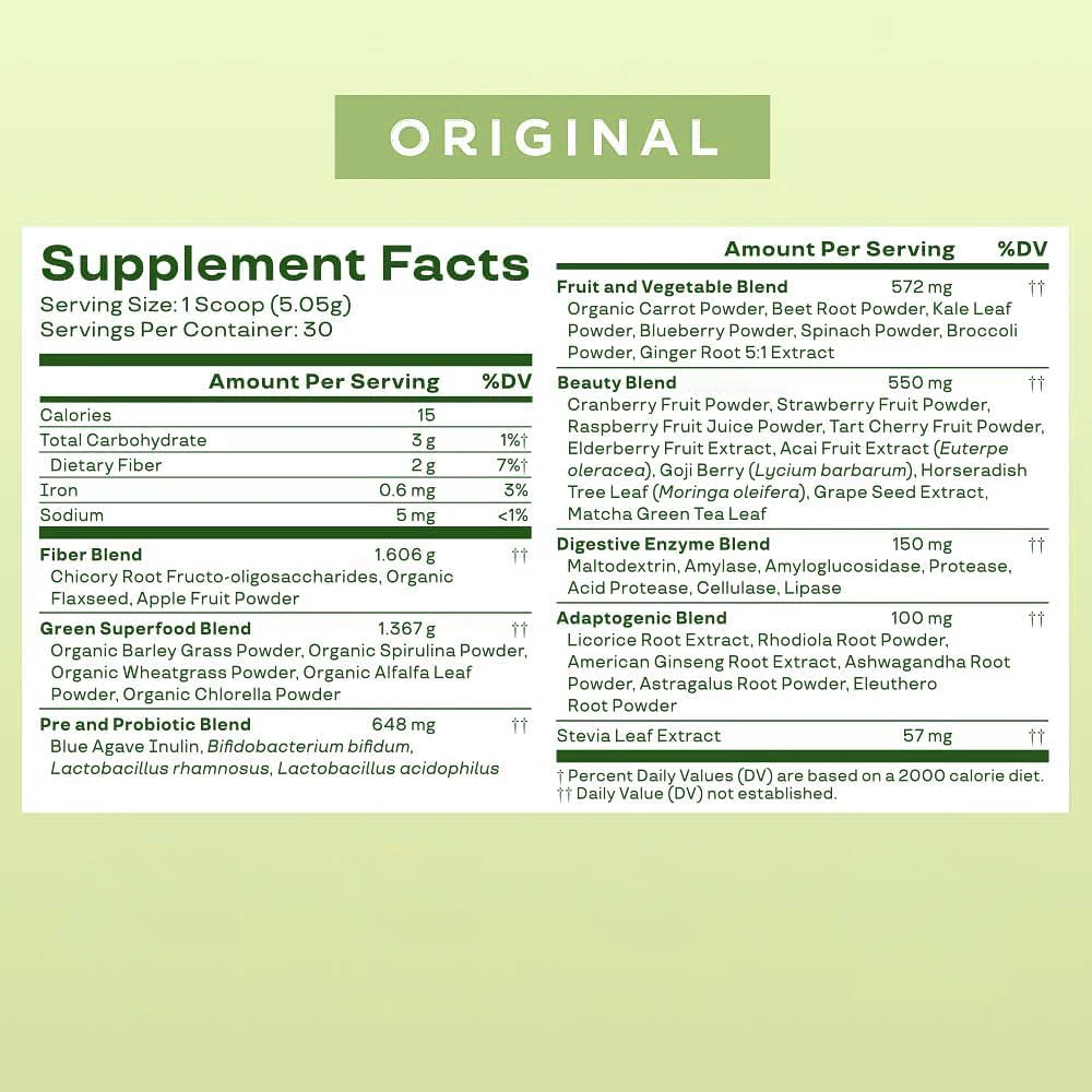 OEM/ODM Natural 100% Pure Organic Gut Health Green Superfood Drink Green Superfood Organic Moringa Powder