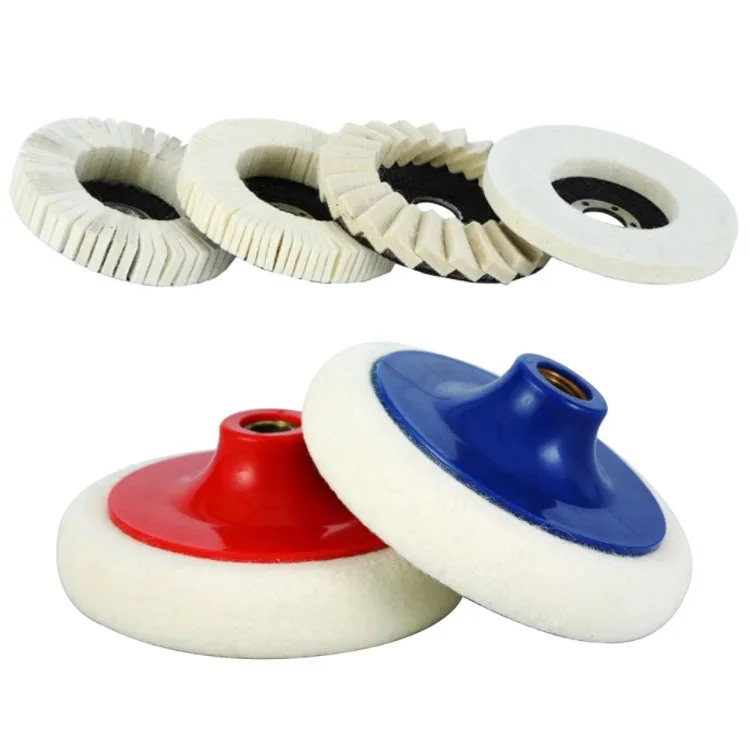 
Abrasive tools 115mm wool felt flap polishing disc 