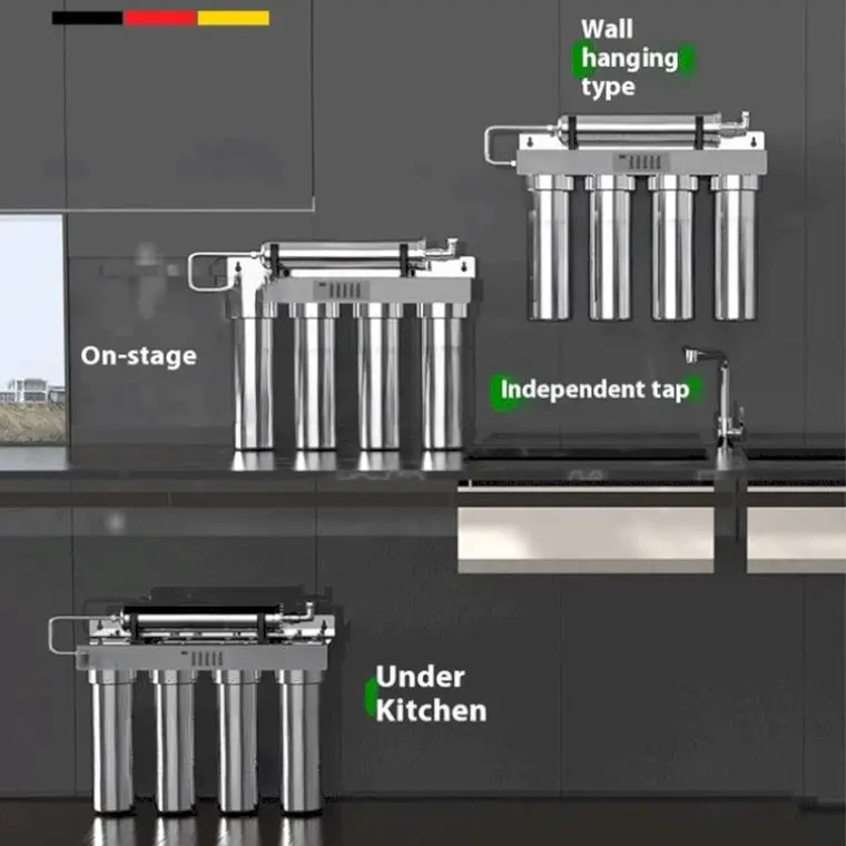 Factory Large Flow 6 Stage Ultrafiltration Water Purifiers Stainless Steel Household Commercial Hotel drink tap water filters