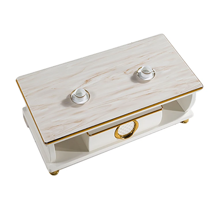 New design Manufacturer wooden coffee table living room furniture classical industrial mdf top modern wood coffee table