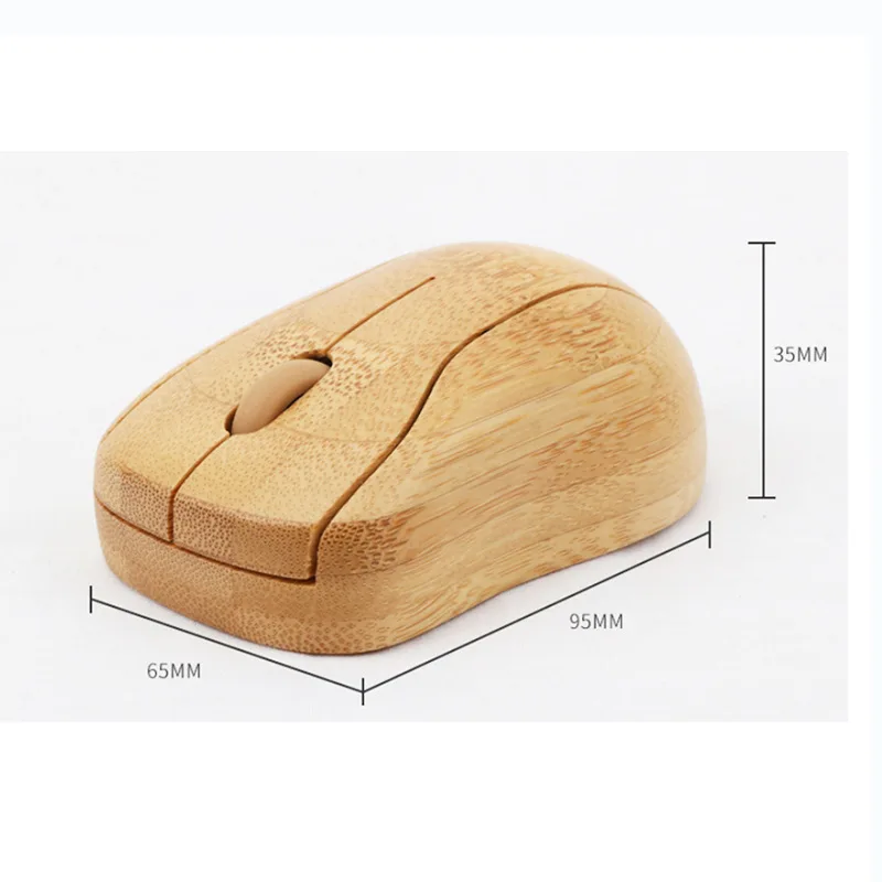 High Quality Bamboo Wood Cheap Promotional Gift Fashion Wireless usb Wooden Bamboo Mouse