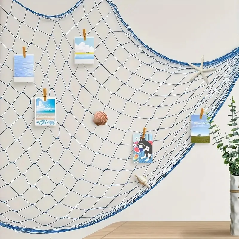 Custom High Quality Handcrafted Mediterranean Style Decorative Net Wall Hanging And Nautical Decor
