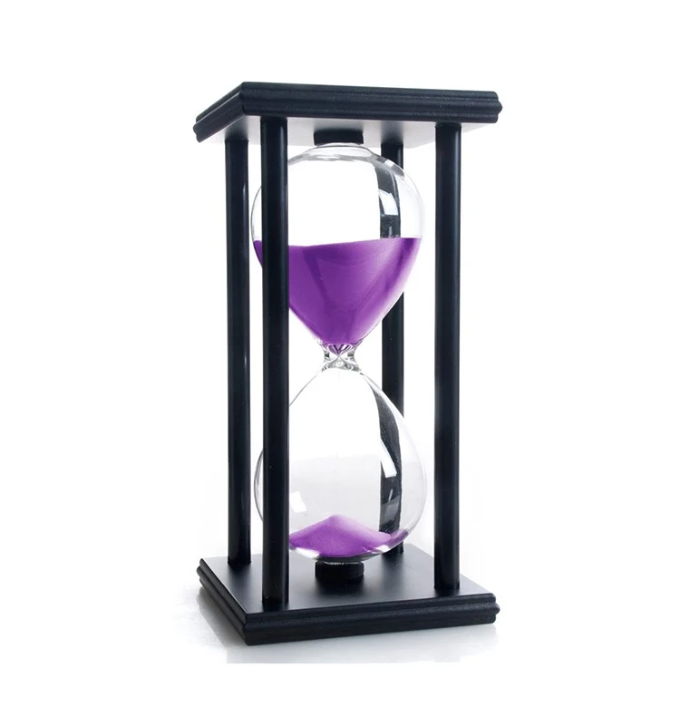 
2021 Amazon Hot 5 15 30 60minutes half an hour Wooden Frame SKIN CARE Sand Timer for Gift Decoration Promotion Gift 