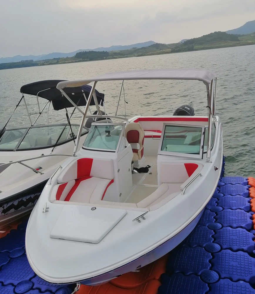  Белая 6 2 м Стекловолоконная 90 ~ 200 hp Спортивная лодка без двигателя для