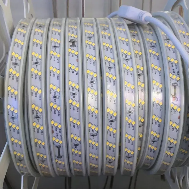 Waterproof outdoor 110V 220V smd 2835 180Led/m Three Row Flexible Tape decor Lights 50m 100m Christmas holiday Led Strip Light