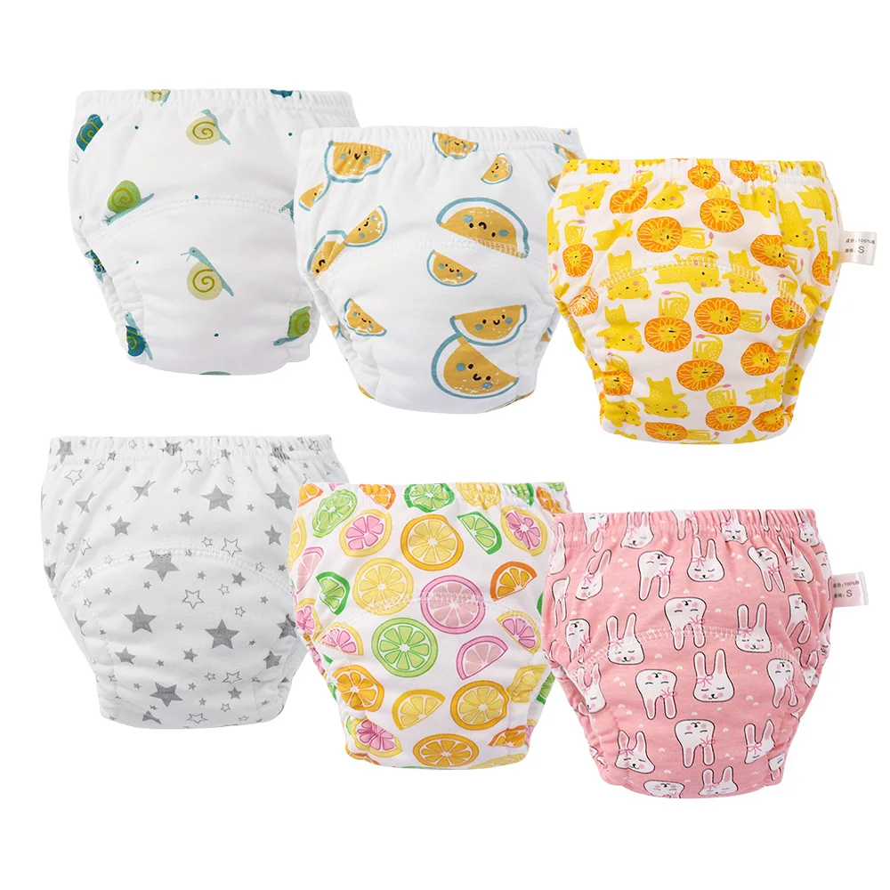 New Hot Sale Eco-friendy  Washable And Recyclable Baby Embroidered Learning Pants Cloth Diapers