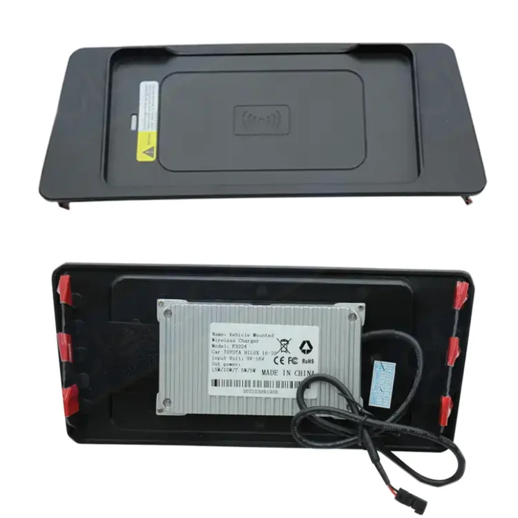 Auto Electronics Car Accessories Fast Wireless Charger Wireless Mobile Car Charger For Toyota Hilux Revo 2016 - 2020