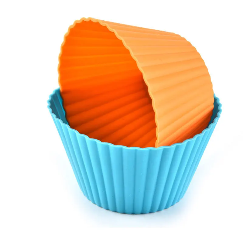 Factory wholesale custom reusable food grade silicone non-stick  baking cake muffin cup silicone mould