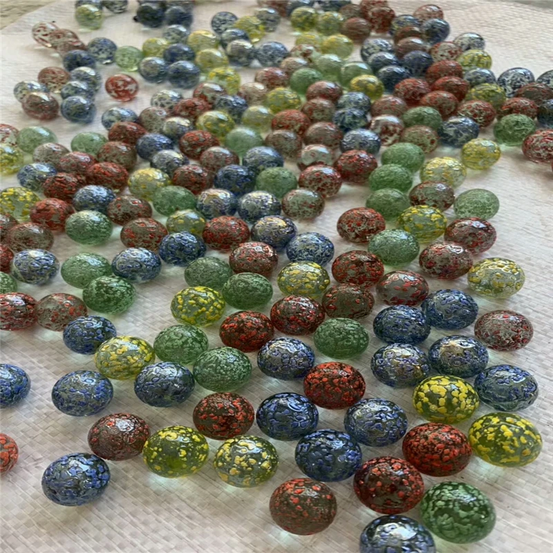 Safety Round Solid Beautiful Colored  Glass Marble glass pebble  for decoration