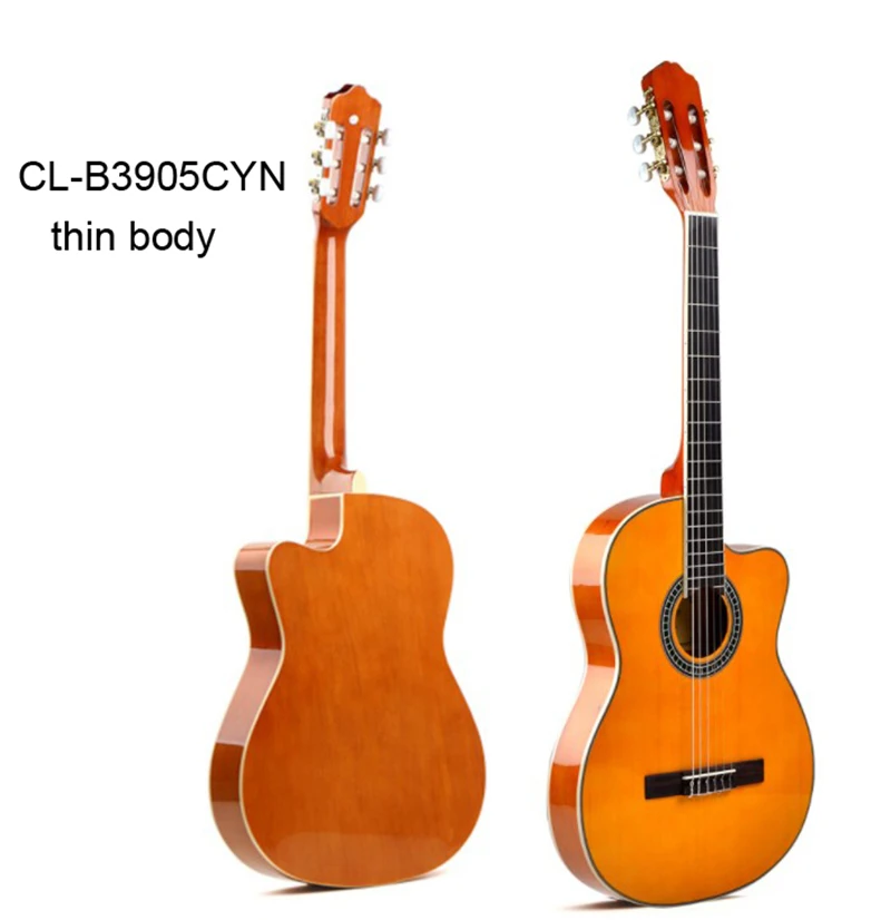 CL-B3905 39 дюймов ель древесина начинающие студенческие модели классических гитар Деревянная Классическая гитара