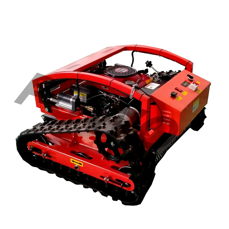 Electric Slope Zero Turn Gasoline Track Crawler Remote Control Robot Lawn Mower