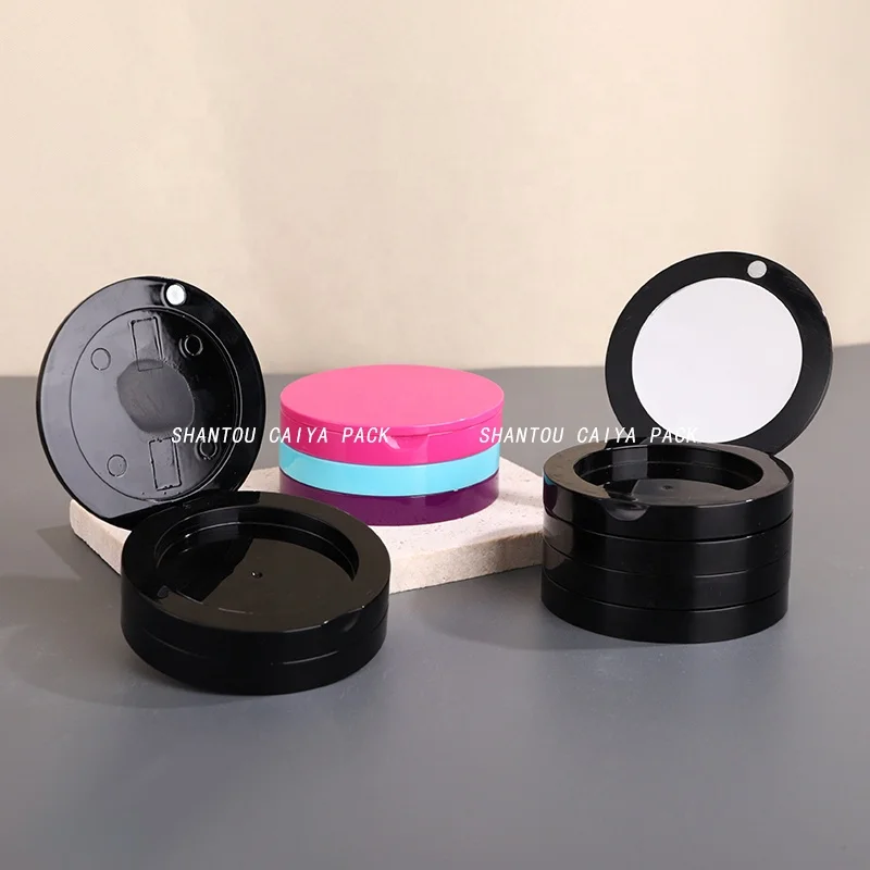 CAIYA Private Label Multi Layer Stackable Pressed Powder Blush Compact Container Magnetic Stacking Empty Eyeshadow Palette Case