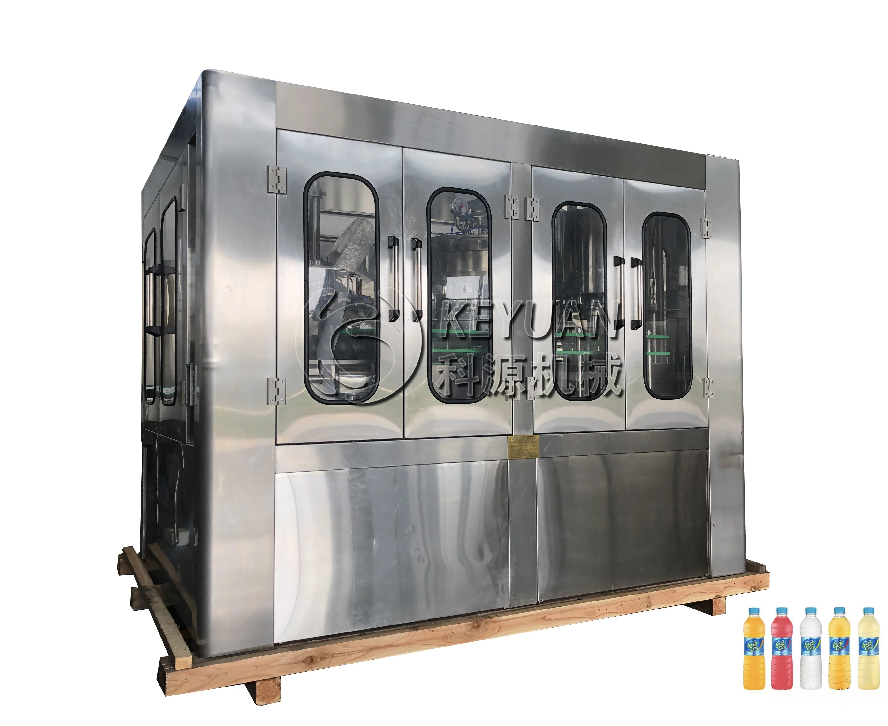 Automatic bottled apple juice beverage production line equipment